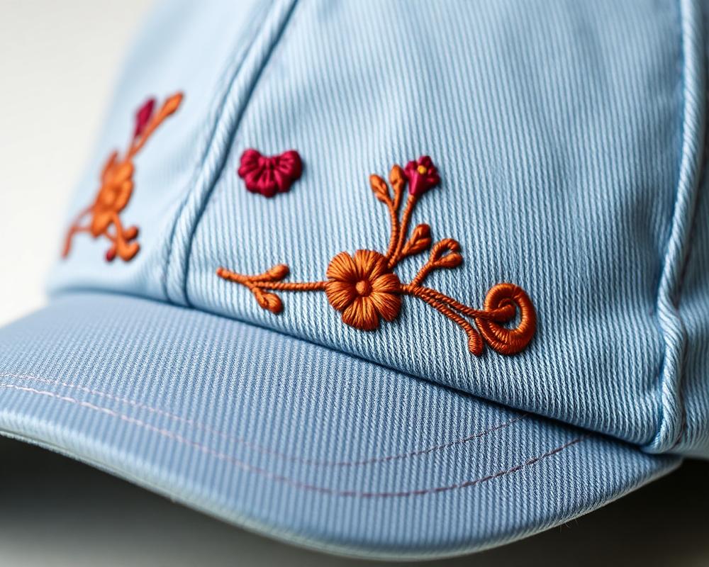 Casquette brodée détail